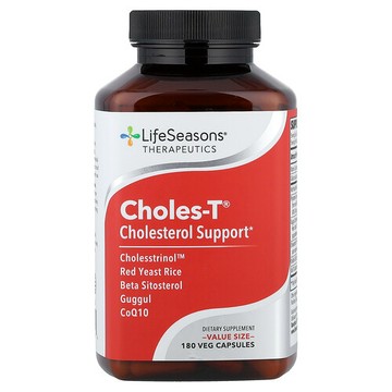 LifeSeasons, Choles-T，膽甾醇支援，180 粒素食膠囊