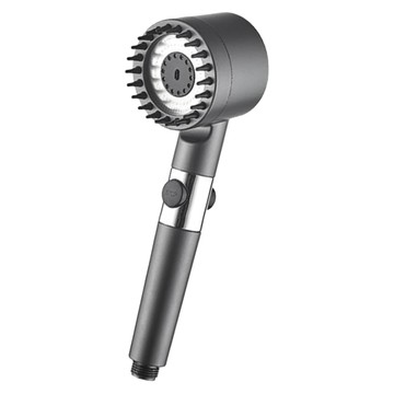 AHOYE 蓮蓬頭 三段出水模式 一鍵止水  1個  增壓除氯 深灰色