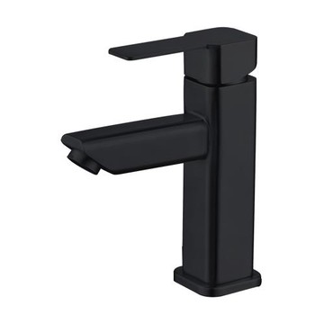 【Aberdeen】不鏽鋼單孔面盆龍頭(現代黑工業風) E38C-B131MB