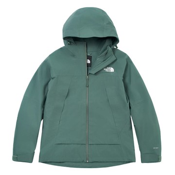 The North Face 北面 女款 綠色 DryVent防水透氣衝鋒衣