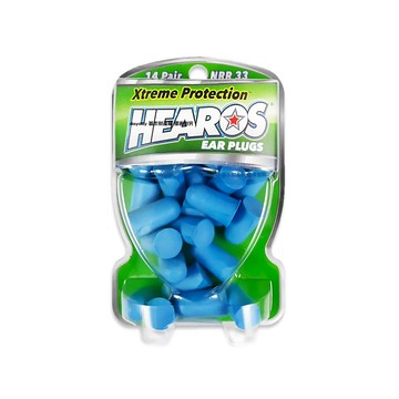 耳罩/護目鏡 美國Hearos-PU泡棉護聽力靜音耳塞-型號5826藍色14對/盒(降噪規格NRR33dB)