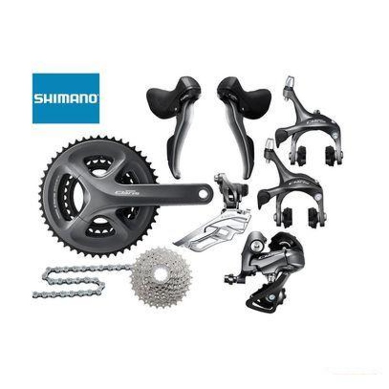 shimano Claris コンポセット(discブレーキセット除外)簡単に掃除をしています