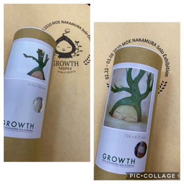 現貨 中村萌 個展 growth 海報 限定海報 正版官方海報筒包裝 如照片實拍 有雷射標籤