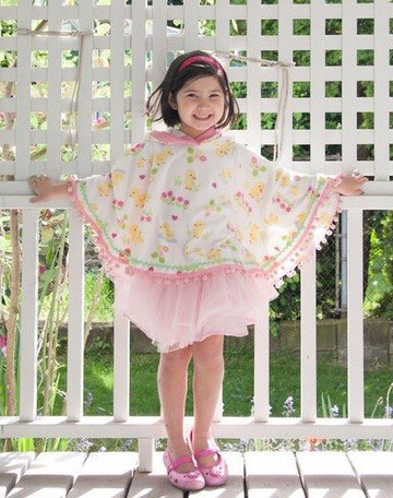 2014 秋冬 美國peri 手工披風斗篷--小鴨派對