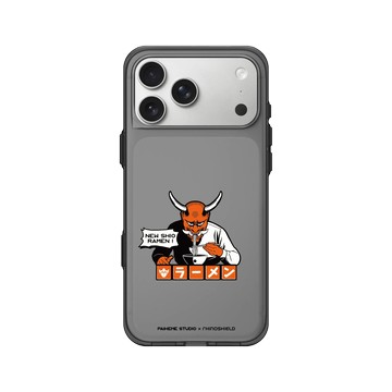 iPhone 17 Pro Max Clear (相機按鈕) 酷墨灰 - Paiheme Studio - Demon Ramen