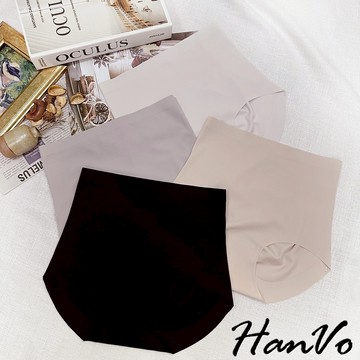 【HanVo】天天出貨 升級款! 高腰素色無痕冰絲內褲 高彈力提臀 獨立包裝 無痕內褲 冰絲內褲 內褲 A11-5270