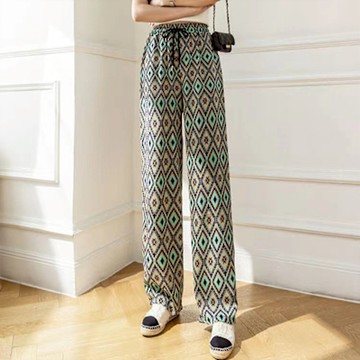 [韓國K.W.]韓國進口幻想愛情人氣多巴胺系列韓國直筒寬褲(涼感/修身/裙褲/激瘦下著/風琴褲)