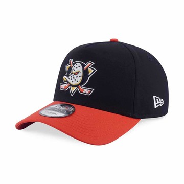 NEW ERA 男女 9FORTY AF 卡車帽 NHL TEAM LOGO 安納罕鴨 黑/橘 NE14700342