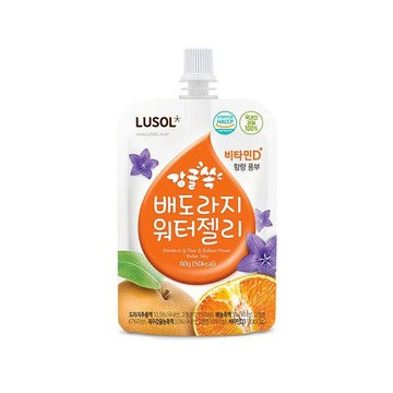 【韓國Lusol】桔梨橘子果凍 適合月齡9m+ 副食品 寶寶零食 寶寶果凍 寶寶點心