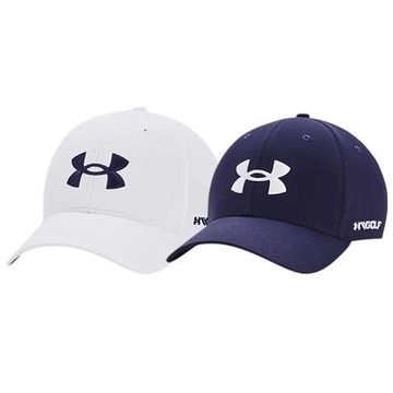 Under Armour UA 帽子 高爾夫球帽 Golf96 白/藏藍【運動世界】1361547-101/1361547-411