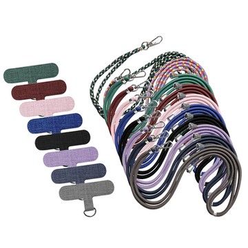 Metal-Slim Android/Apple手機通用款 時尚編織手機掛繩組(含掛繩和連接墊片)