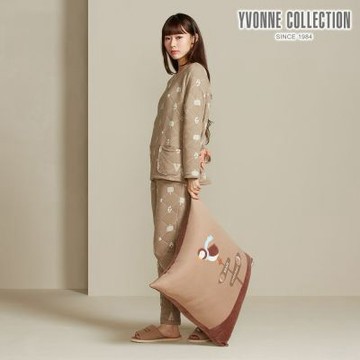 YVONNE 以旺傢飾 海鸚鵡方形抱枕（60x60公分）-大地棕