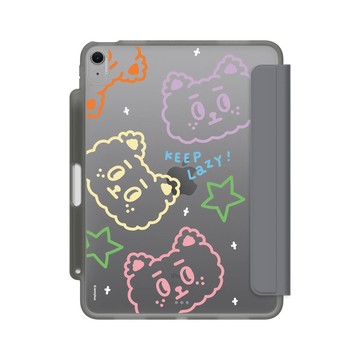 11 吋 iPad Air (M2) iPad Case 極致灰 - 煎妮花 JENNYHUA - 彩虹雪莉熊