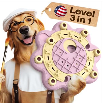 【KADTC】 智趣向日葵 三合一益智訓練玩具 益智訓練 寵物慢食 寵物訓練 腦力開發 舒緩焦慮 益智玩具