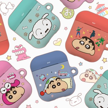 韓國正版KR 蠟筆小新大頭拼貼 AirPods保護套 1~3代 AirPods pro 蘋果耳機套 Unicorn