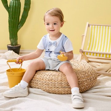 生日快樂小紳士短袖兔裝 (吸濕排汗+抗UV)