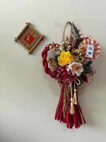 sueing_blossom 新年迷你注連繩  紅運當頭