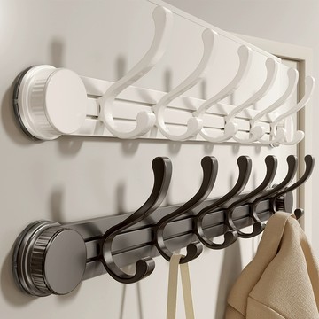 韻潔雅 吸盤門後掛鉤強力粘膠免打孔掛衣架牆上壁掛承重收納掛衣服帽粘鉤