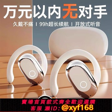 {可打統編 保固一年}德國耳機藍牙2025新款掛耳式氣骨傳導不入耳無線超長續航運動跑步