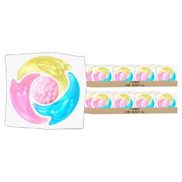 小麥購物 三合一洗衣膠囊 S006 藍風鈴 10g  40顆  2盒