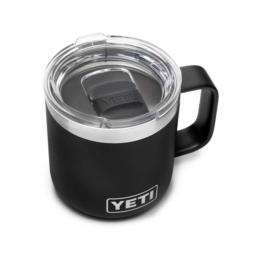 YETI Rambler 10オンス スタッカブルマグ マグスライダー蓋付き 真空断熱 ステンレス製、ブラック