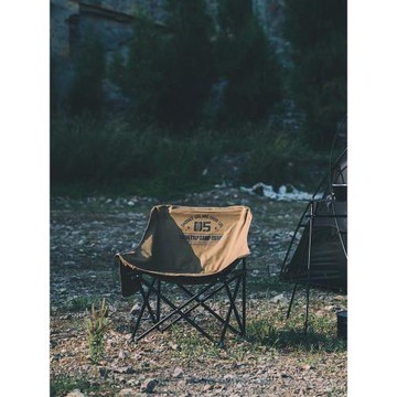 山趣月亮椅戶外椅子露營椅 露營便攜折疊椅釣魚野餐折疊凳休閑椅