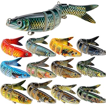 【TTFF】新款顏色8節沉水鉛筆組合套裝漁具魚餌13.5cm/20.1g硬餌路亞餌遠投仿真多節魚漁具現貨批發