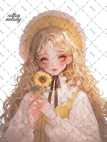 original sticker no.1922 人物貼紙 原創貼紙 原創人物貼紙 裝飾貼紙 cotton melody