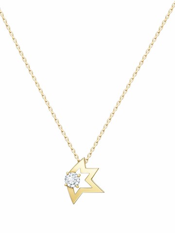 TASAKI - 18kt yellow gold Collection Line Comet Plus diamond pendant necklace - unisex - 18kt Yellow Gold/Diamond - One Size