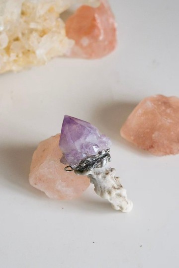 墨西哥仙人掌紫水晶錫焊魔杖