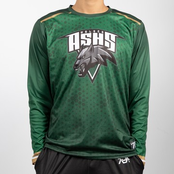 TGF X 附中狼群 長袖機能TEE - 綠金