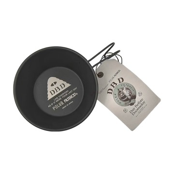 POLeR 硅膠日製不鏽鋼提耳碗 330ml  黑色  1個