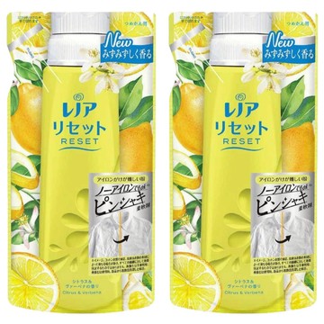 Lenor 蘭諾 日本原裝進口 衣物柔軟劑補充包 橙橘+馬鞭草  480ml  2包