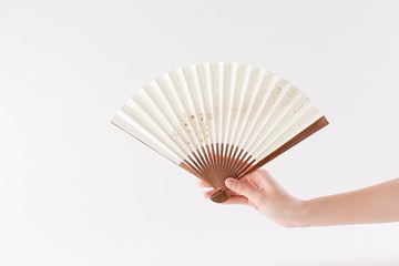 京折扇 折扇 image1 白色