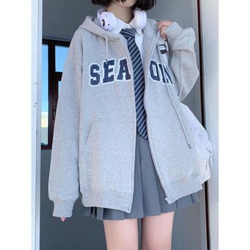 女童外套冬季連帽2022新款加絨加厚12歲13中大童15棒球服沖鋒衣潮