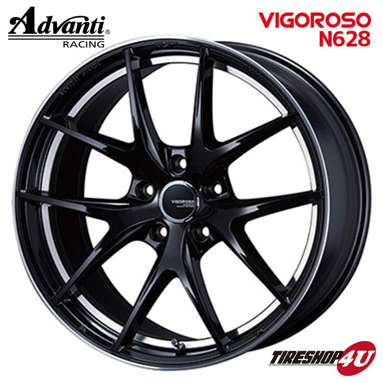 ブランド 新品 4本購入で送料無料 Advanti RACING VIGOROSO N628 18x8