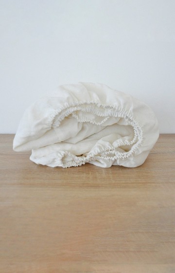 白色麻/柔軟麻/深口袋