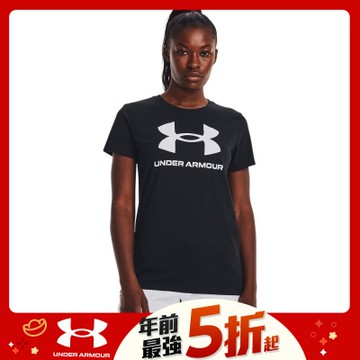 【UNDER ARMOUR】UA 女 SPORTSTYLE LOGO 短袖T-Shirt_1356305-001
