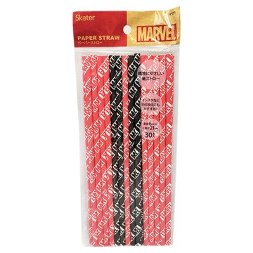 Skater MARVEL 紙吸管 直徑0.6cm  30支  1包