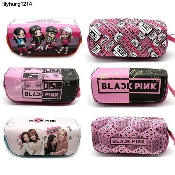 ✨熱銷✨新品帆布動漫韓國女子組合Blackpink鉛筆袋學生大容量文具盒錢包あ