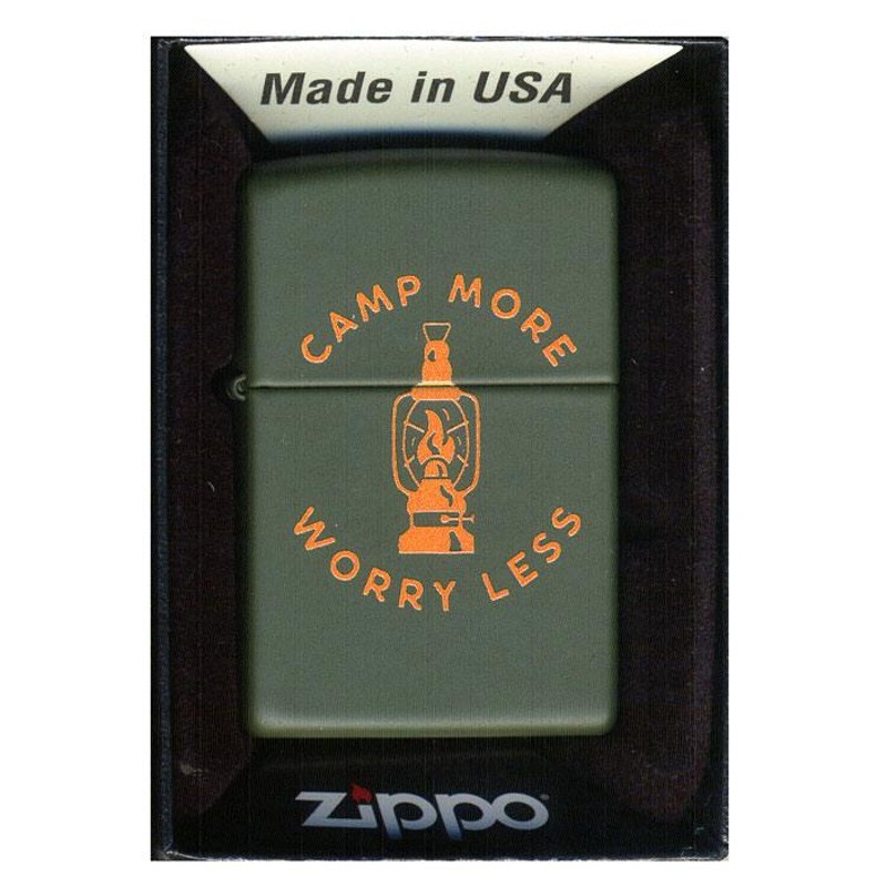 ジッポー オイルライター Camp More Worry Les Z221-104599&ギフト