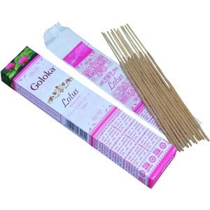 [綺異館] 印度香 Goloka Lotus 蓮花香 15G 手工香料香 味道舒緩迷人 薰香 線香
