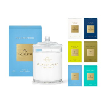GLASSHOUSE 香氛蠟燭 380g（多款可選）漢普頓/ 京都茶花