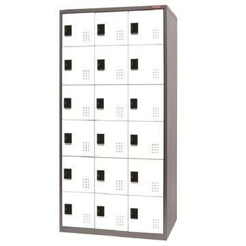 三排18格一般鎖置物櫃 FC-318K