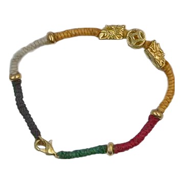 五行咬錢貔貅手鍊  Multi-color  手圍18cm