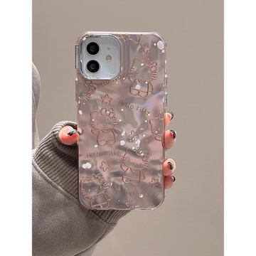 適用蘋果17promax手機殼17pro全包防摔iphone16保護套15電鍍粉彩繪蝴蝶結14新款13時尚奢華女卡通超火17p軟殼