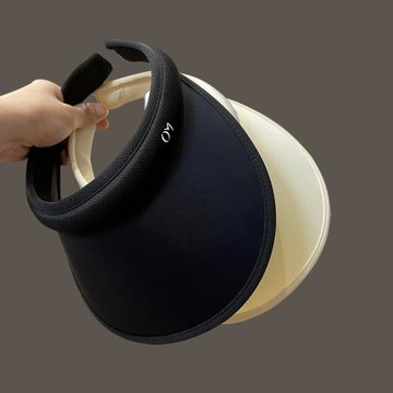 夏季空頂帽女網紅簡約出游遮陽防曬防紫外線冰絲百搭太陽帽大檐帽