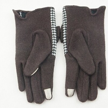 現貨+預購 觸控手套 女羊毛手套-韓版蕾絲蝴蝶結防寒保暖時尚配件3色72h32【獨家進口】【米蘭精品】