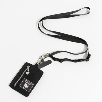 Hello Kitty - Arnold Palmer - Kitty手機掛繩證件套  - 黑色/452-2001-09-1