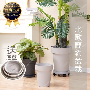 【蝦皮隔日到貨 控根防爛】北歐風塑膠花盆 加厚抗摔設計 多肉/觀葉植物專用 贈透氣底盤 室內外兩用 台灣現貨免運